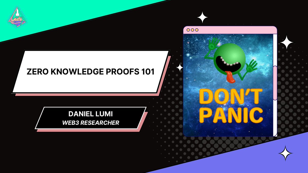 Zero Knowledge Proofs 101 by <a href="/zkLumi/">Lumi</a> 
Full Talk: youtu.be/icns9BkVJ0M
Recorded at <a href="/SpaghettEth/">SpaghettETH</a> 🇮🇹💚