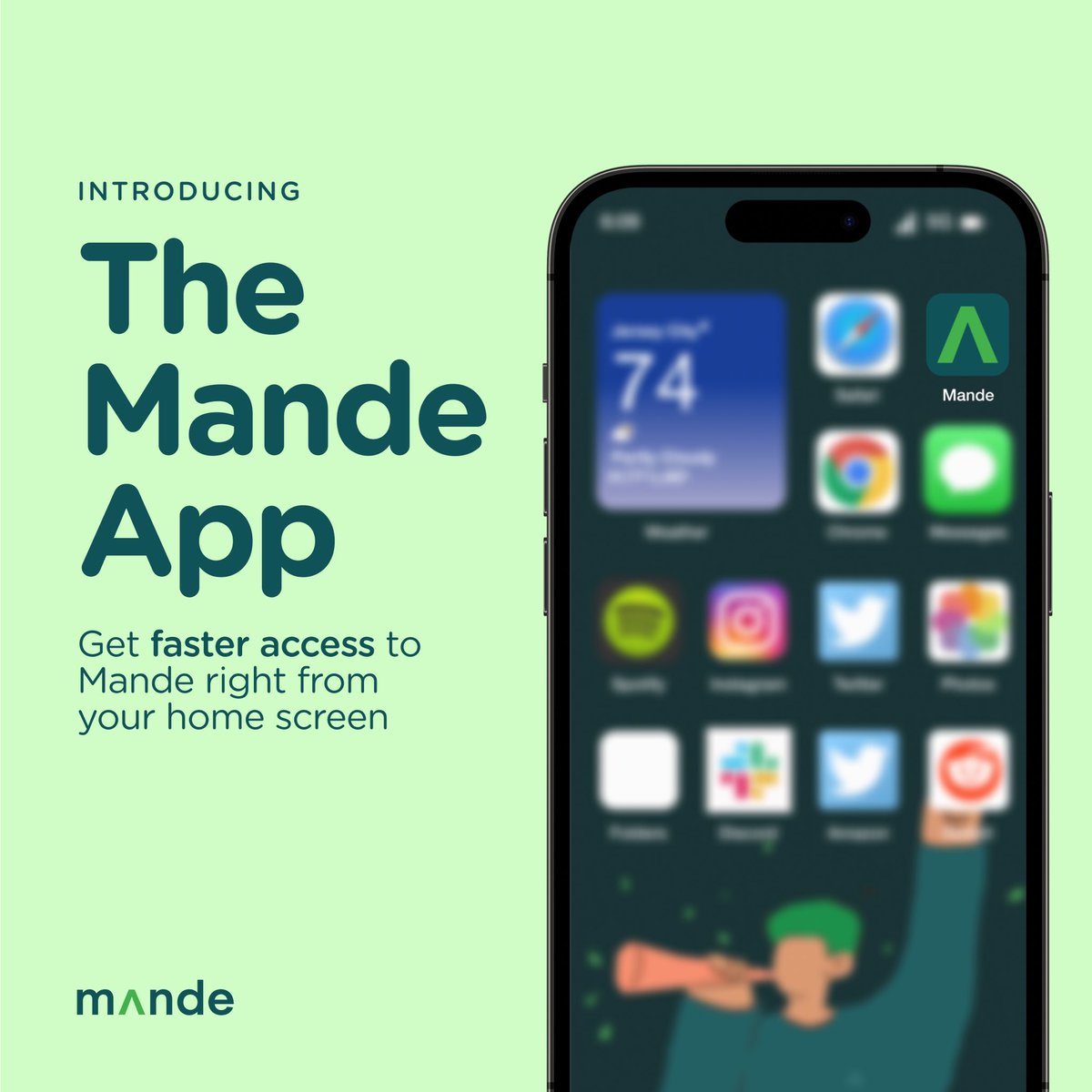 themandeapp's tweet photo. Time to say goodbye to accessing Mande via browser.

With the new Mande App, you can log your wins and tasks in seconds from your home screen 

Check your mailbox for a quick guide on how to add Mande to your Home Screen via Safari or Google Chrome https://t.co/6xztjc1juM