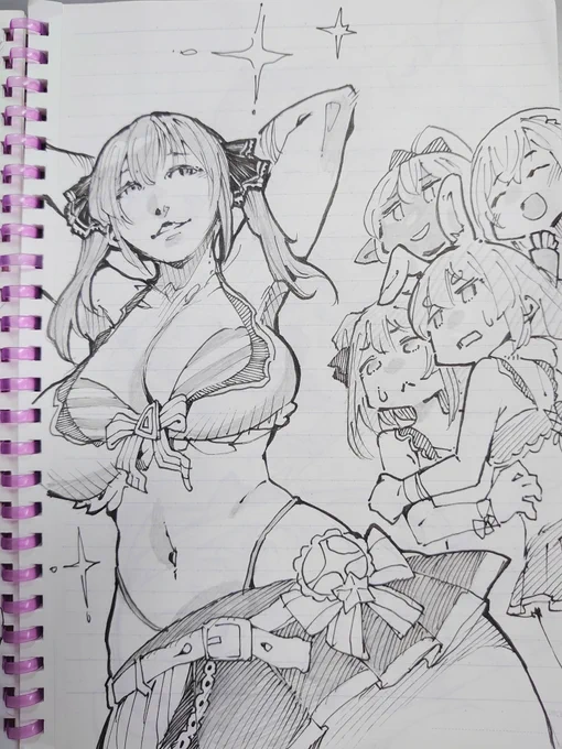 かわいい女の子を描きました。
#マリンのお宝
#ぺこらーと
#絵クロマンサー
#しらぬえ
#ノエラート 