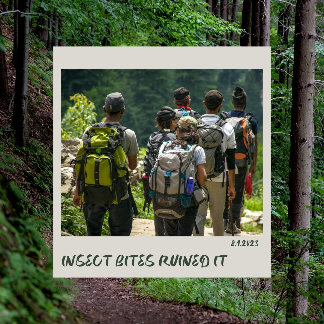 Don't let insect bites and stings ruin your trip.  #insectbite  #insectbiterelief #insectstings #stings #bites #hiking #hikinglife  #hikingculture #hikingwithkids #hikingwithdogs #hikingadventures #camping #campingfun #campinglife #campinggear #outdoor #outdoors #outdoorlife