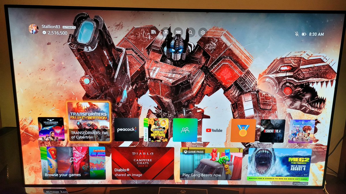 Stallion83's tweet photo. What you're looking at here is the best Transformers game ever made! 🔥

If you haven’t played Fall of Cybertron yet, you’re missing out big time.

I hope Xbox can find a way to get it on Game Pass. 🙌 https://t.co/mK4LwnKZBj