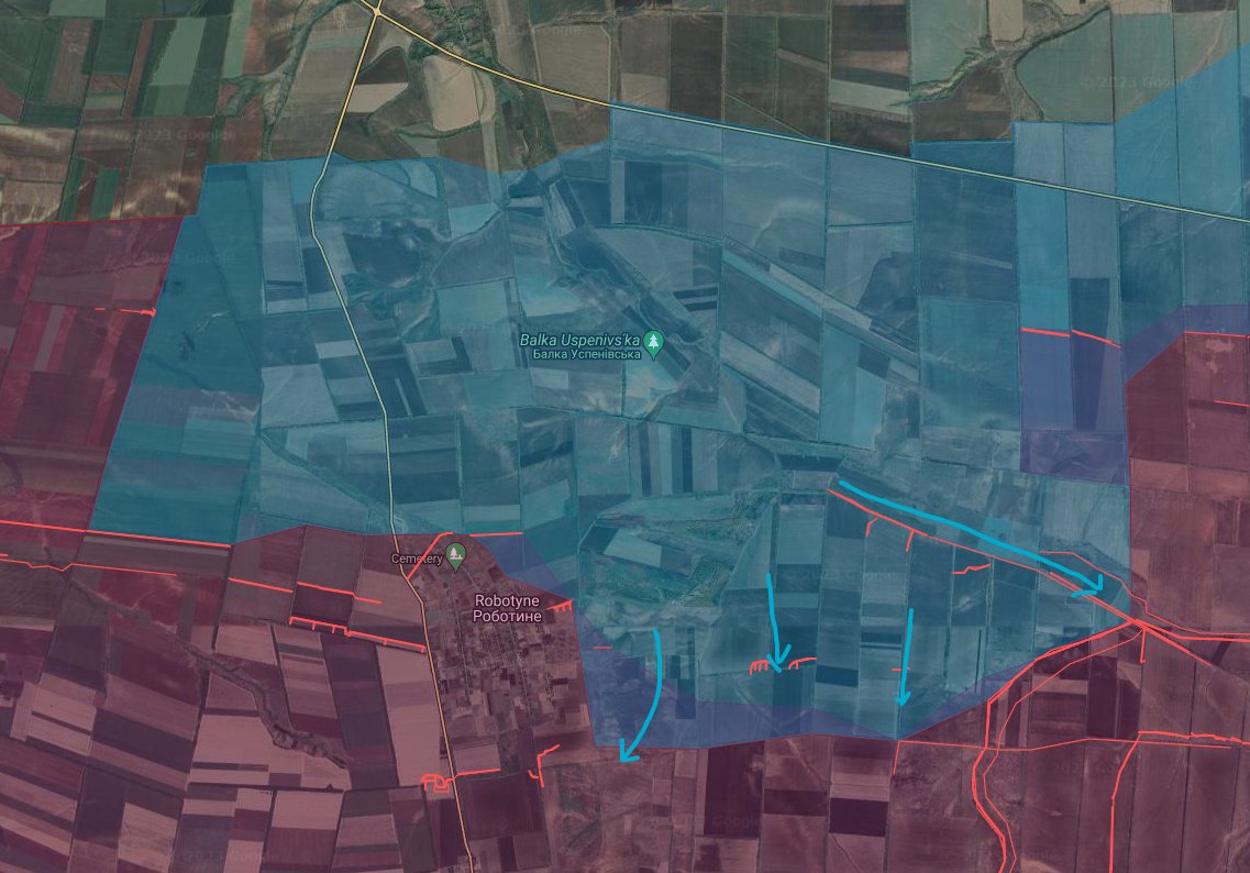 #Ukrainian forces are flanking #Robotyne from the East and have made incredible advances through very strong trench systems reaching the main #Surovikin line of ditches, cope cones, and trenches.
#UkrainianCounteroffensive