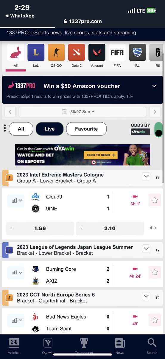 effizzzyy's tweet photo. The tussle for top spot on the League of Legends leaderboard is still very much on!
Support your favorite teams by predicting and voting on https://t.co/UvlyPaechD! #1337pro https://t.co/KsyXA4tDVY