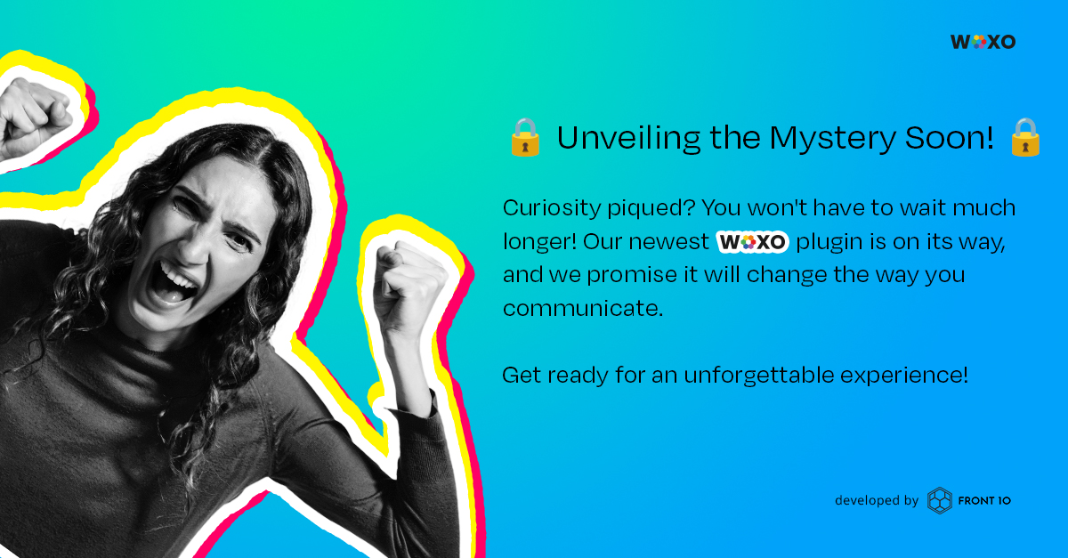 woxotech's tweet image. Unveiling the Mystery Soon!

Curiosity piqued? You won&apos;t have to wait much longer! Our newest plugin is on its way, and we promise it will change the way you communicate. Get ready for an unforgettable experience! 

#Woxo #ComingSoon #ChatGPTPlugin #UnveilingSoon #StayExcited