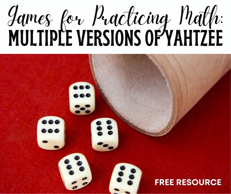 🎲 Everybody LOVES a good math game! 😍 Here are several versions of the classic game Yahtzee you can add to your workstations next school year! ⭐ FREE ⭐ downloads! buff.ly/3q1rY4C