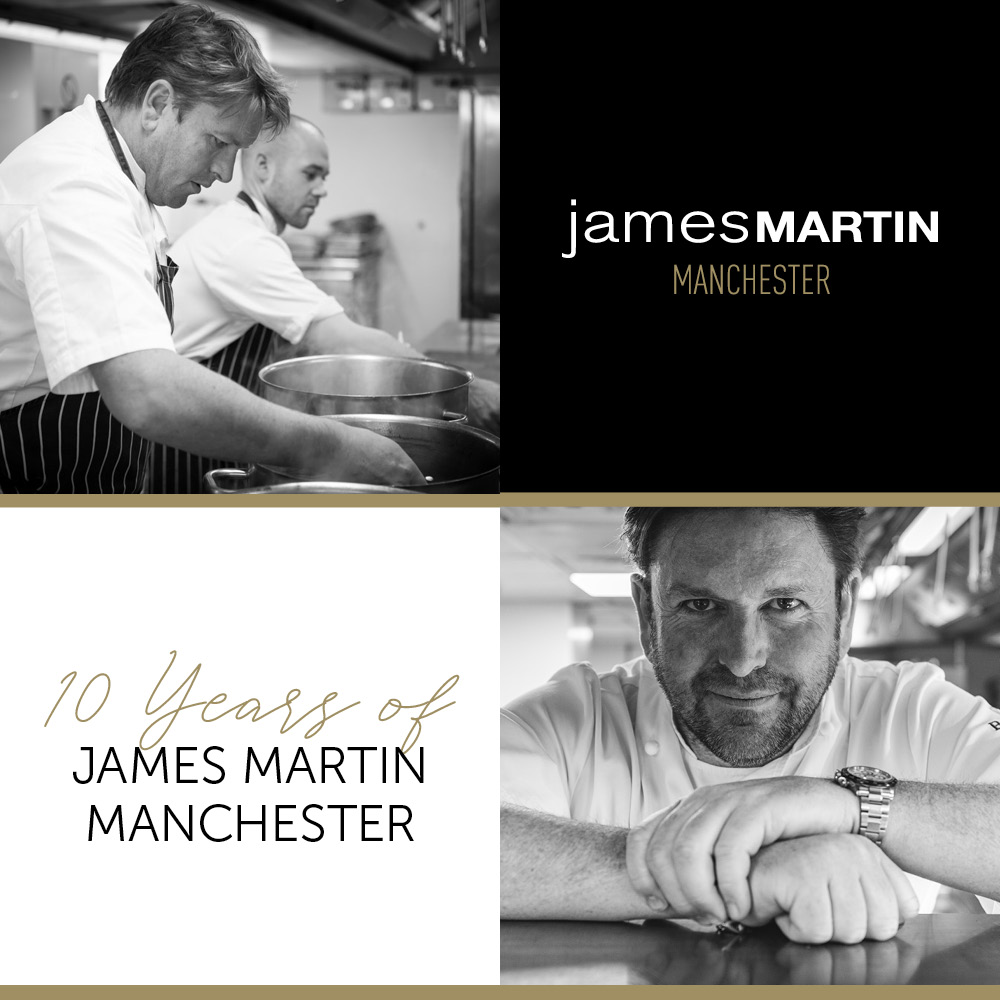 We are 10!

Celebrate with our 10th Anniversary menu, 5-courses with complimentary wines - Just £59pp 

Find out more about our anniversary celebrations, with competitions, giveaways and more! loom.ly/xc60-Lc

drinkaware.co.uk 18+
#JMis10 #jamesmartinmanchester