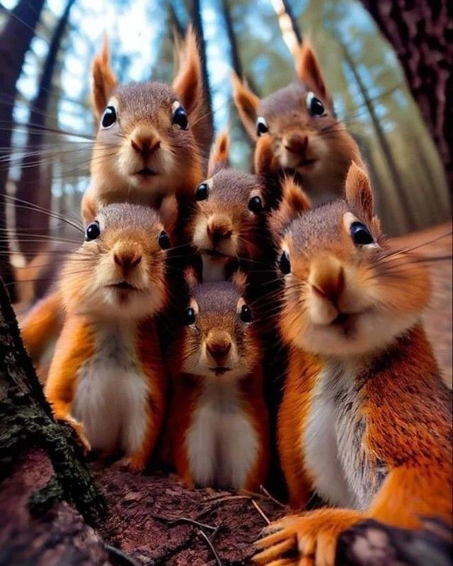 fubiz's tweet image. When AI Meets Squirrels 🐿️
