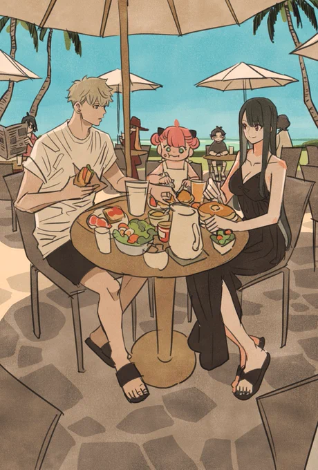 SPY×FAMILY×ホテルの朝食