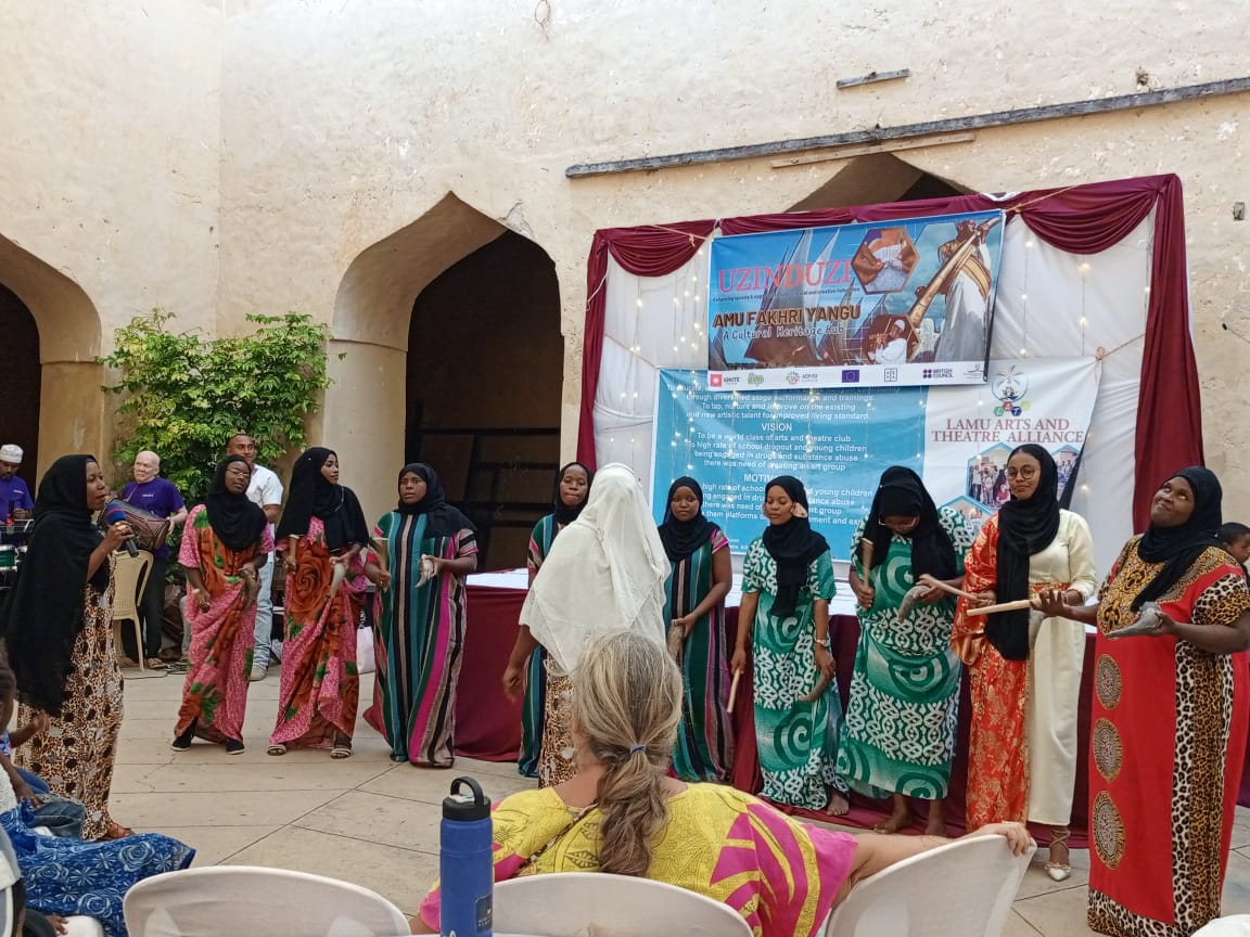 On 29th July 2023 Lamu Arts and theatre Alliance on the Mini Cultural Festival Show at Lamu Fort. The event is meant to empower youths, preserving culture and nurturing talents. Lamu Arts and theatre Alliance we empower young talents.