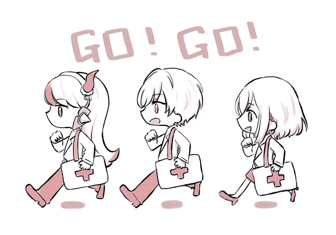 ゴッファミ医療班 #VCRGT絵 #selly #絵ブラヒム #マル描いてちょんっ