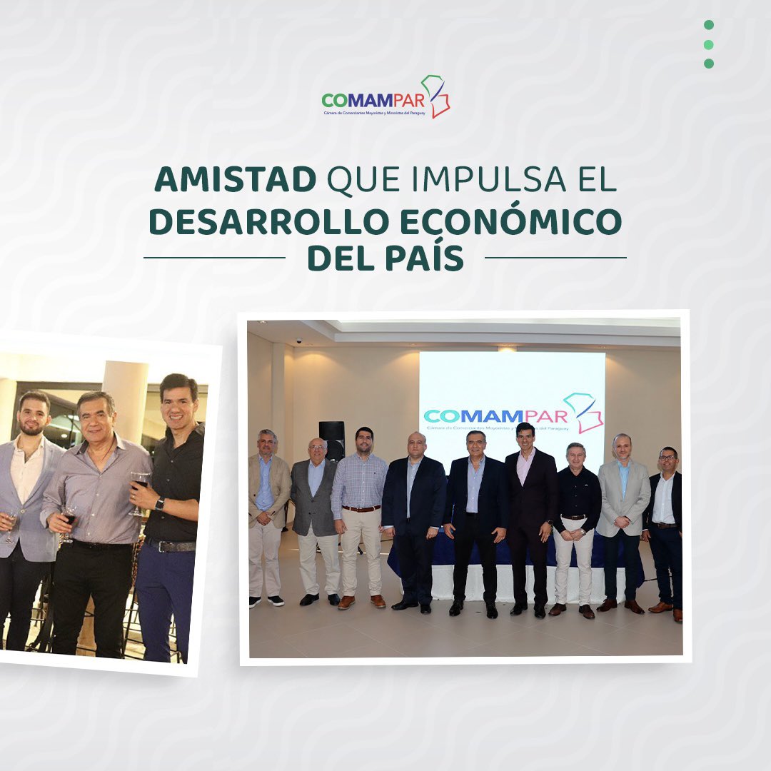 Comampar1's tweet photo. Sigamos adelante, construyendo un futuro brillante de la mano de esta amistad que impulsa el desarrollo económico de nuestro país 🇵🇾
Desde la #COMAMPAR les deseamos a todos un muy ¡Feliz día de la amistad! 🤩🎉 https://t.co/T7Ijocdf4h