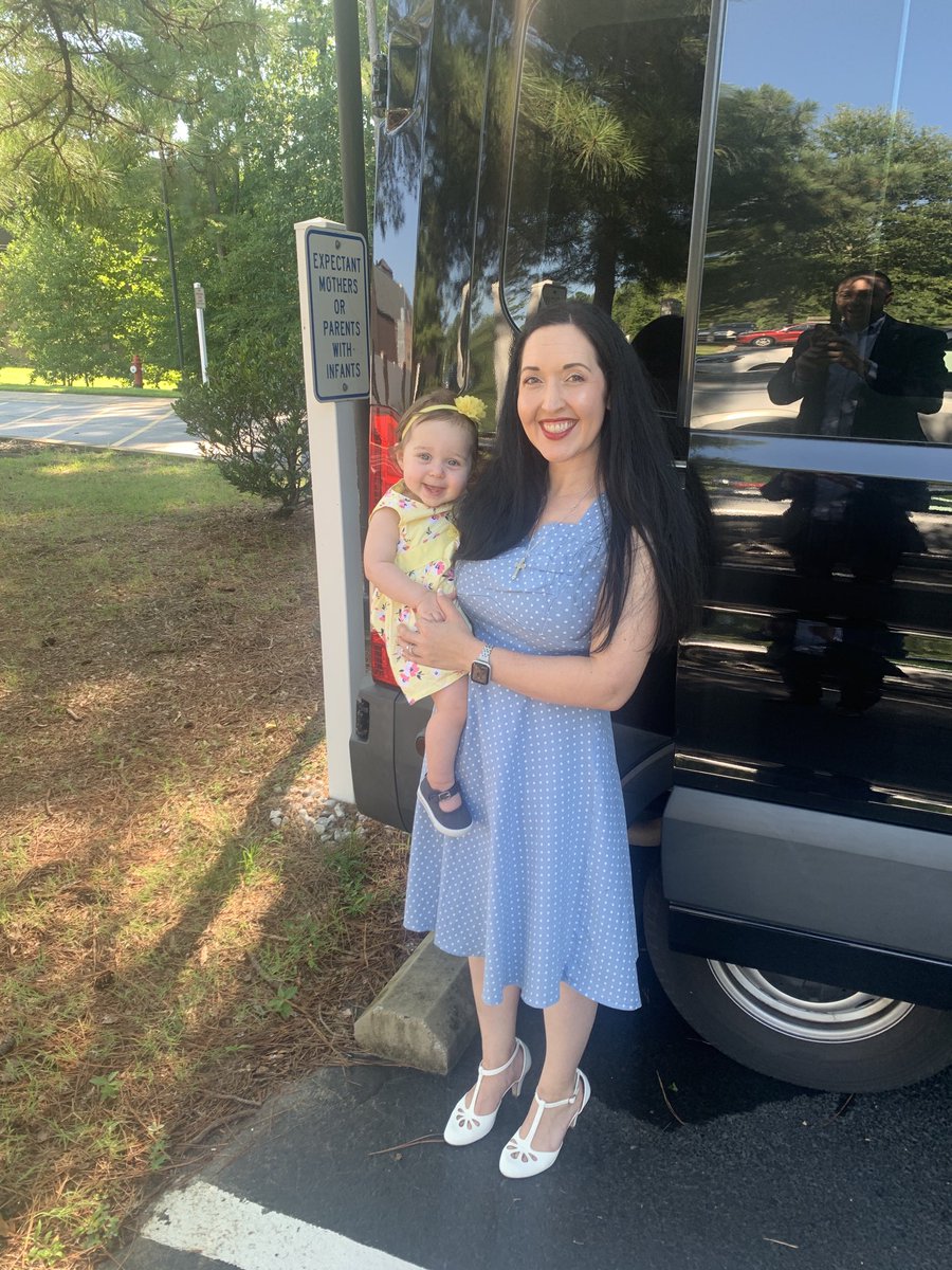 Mater_Casey's tweet photo. This is our last (foreseeable) time being able to park in a “Expectant Mothers or Parents With Infants” spot at Mass. Today is Marian’s last day as an infant because she turns 1 tomorrow! And no, I’m not pregnant. We are in a new season after 5.5 years of back-to-back babies. 🎉 https://t.co/TnpyA1BjJG