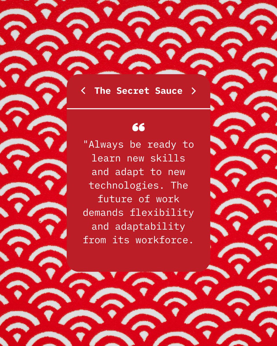 SamuraiPrimz's tweet image. Always be ready to learn new skills and adapt to new technologies. The future of work demands flexibility and adaptability from its workforce. 🛠️ #LearnNewSkills #AdaptableWorkforce #thesecretsauce