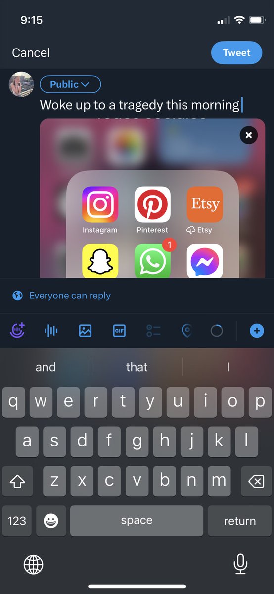 e_gg_s_'s tweet photo. Woke up to a tragedy this morning (but the top right before you post still says tweet) 

Gone but not forgotten 😔🤚 https://t.co/RYE0iAkLP4