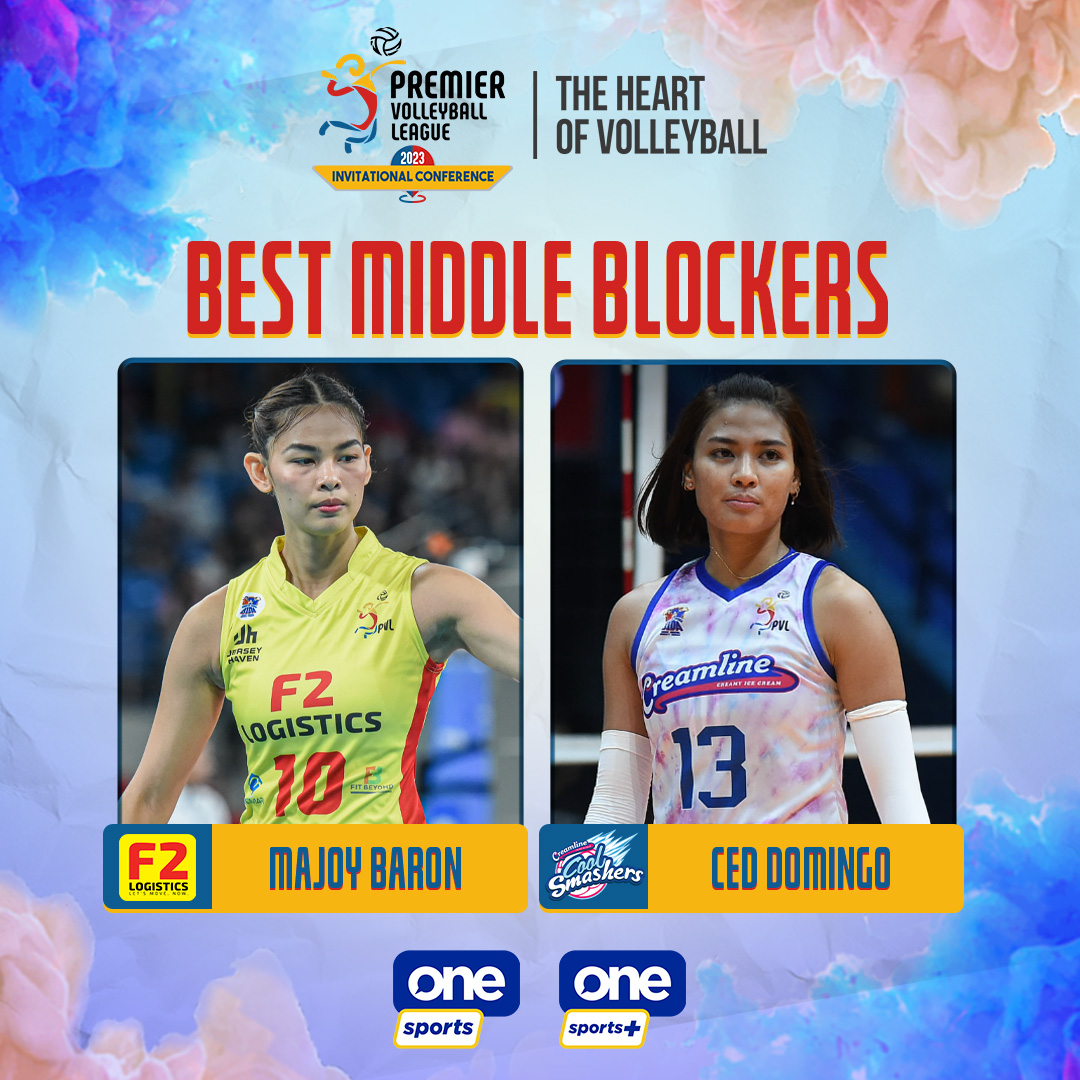 OneSportsPHL's tweet photo. They are a force at the net!

Majoy Baron and Ced Domingo, Best Middle Blockers!

#PVL2023 #TheHeartOfVOlleyball https://t.co/e2RVoVbsdi