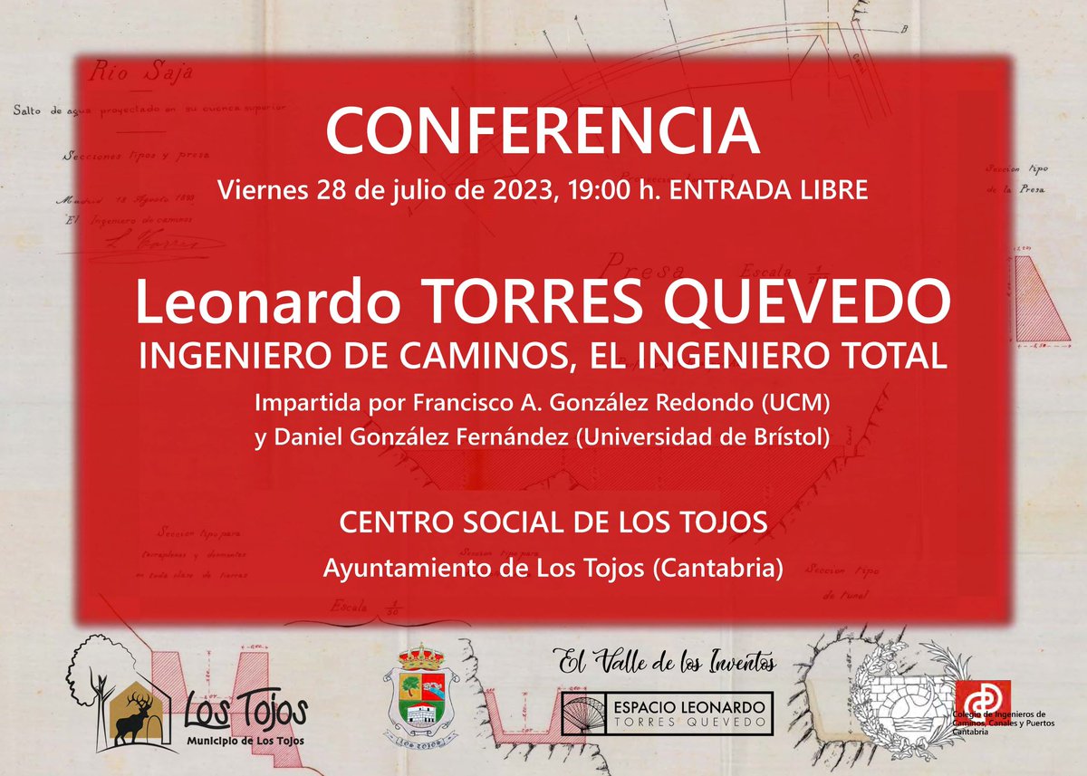 Ciclo de charlas impartidas por FRANCISCO A. GONZALEZ REDONDO sobre  Leonardo Torres Quevedo en #LosTojos <a href="/faglezr1/">Francisco A. González Redondo</a> #LeonardoTorresQuevedo