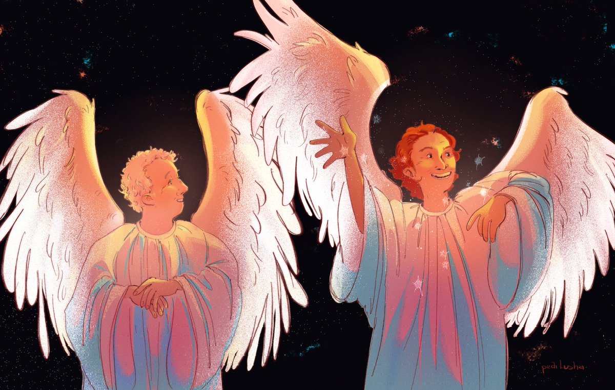 pearlusha_'s tweet photo. BOOM STAARSS EVERYWHERE!! 
#goodomens #GoodOmensFanArt #GoodOmens2Spoilers #ineffablehusbands https://t.co/mctuthxuza