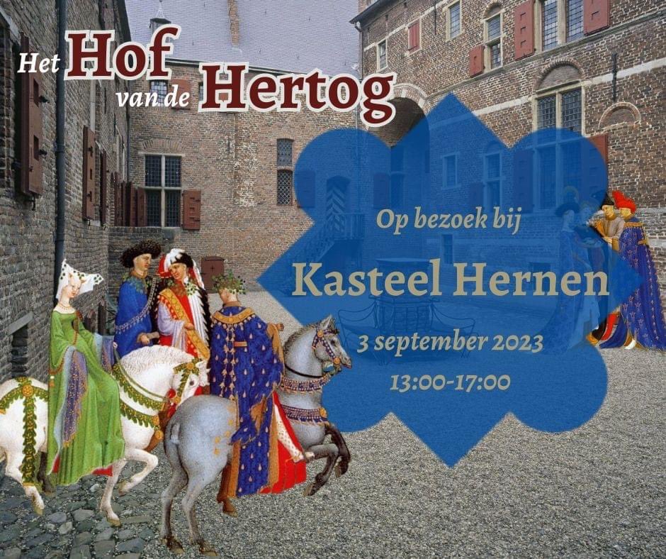 GvLymborch's tweet photo. Bezoek zondag 3 september @kasteelhernen en maak daar kennis met het Hof van de Hertog van Berry! https://t.co/BnmiwPq9le