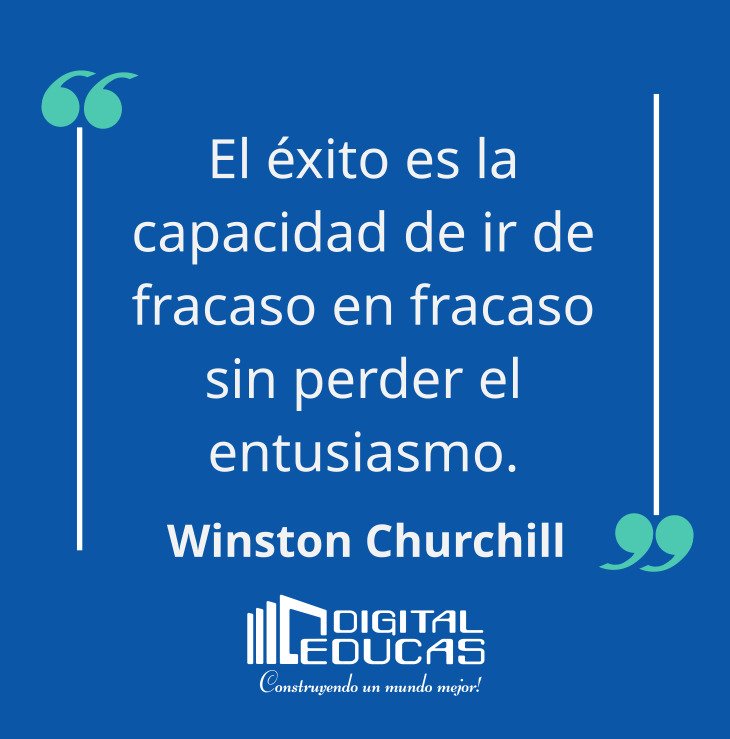digital_educas's tweet photo. #frasedeldia "El éxito es la capacidad de ir de fracaso en fracaso sin perder el entusiasmo"._ Winston Churchill
#DigitalEducas #Ecuador #gnu #startups #tecnología #development #programming https://t.co/bijDMfx0S8