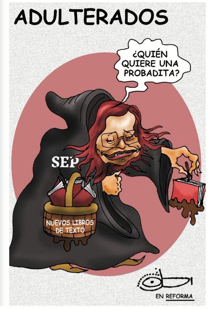 Melissa_Bely's tweet photo. Dicen que los nuevos libros de texto que a 🥚 quieren repartir en las escuelas, son como el alcohol adulterado...

👉  Porque si no los deja CIEGOS, los deja todos PND√0S..

Cuando los niños salgan de la Primaria y vean una foto de López Obrador, en automático van a levantar su brazo derecho y van a decir:

"Heil, mein Führer!"

"A PESAR de que no han sido presentados y de que lo único que se sabe de ellos es por filtraciones, la titular de la SEP, Leticia Ramírez, pidió a maestros y padres de familia confiar en el contenido de los nuevos libros de texto gratuitos.

¿DE VERDAD pide confianza ciega en libros elaborados en total opacidad y con una manifiesta carga ideológica?

Es pregunta textual y gratuita."