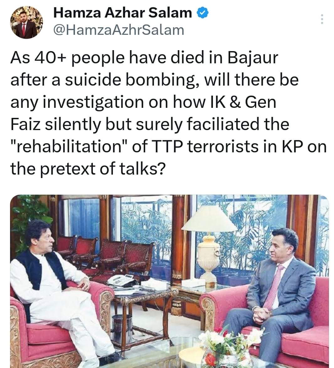 Alii_Gondal's tweet photo. 2015 - 17.. Together as a NATION, We smashed Terrorists. Zarb-e-Azb !!
2018 - 22 As Planned Imran PTI #Basterd crippled our Economy, Foreign relations & mainstreamed Terrorists !
Brought Terrorists & Terror Back to Pakistan & it's people ! #ImranFitna https://t.co/bswfu8QHBq