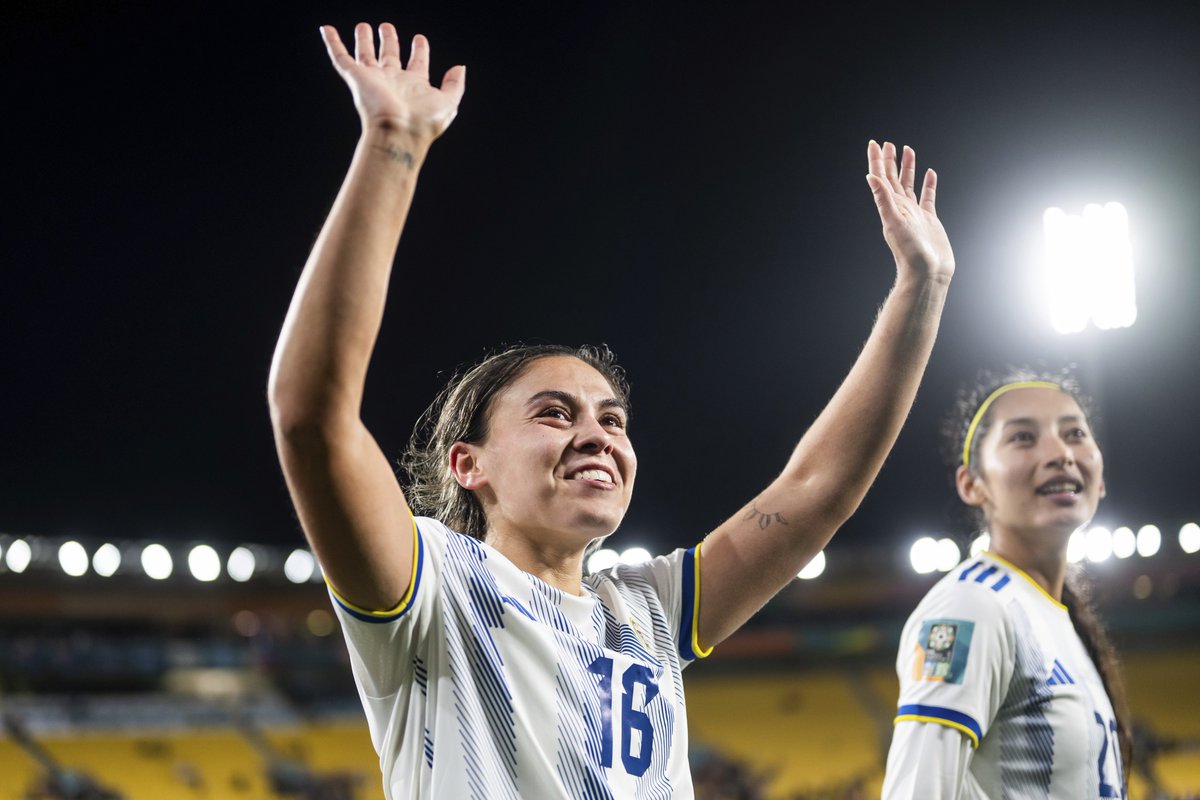 Rock_Athletics's tweet image. So proud of SRU alumna Sofia Harrison for the way she played at the World Cup on the biggest stage in the game. Congrats Sofia! 👏

✅ 200+ total mins on the field
✅ 🇵🇭 Only allowed 1 goal in the run of play when she was on the field
✅ First WC win in Philippines history