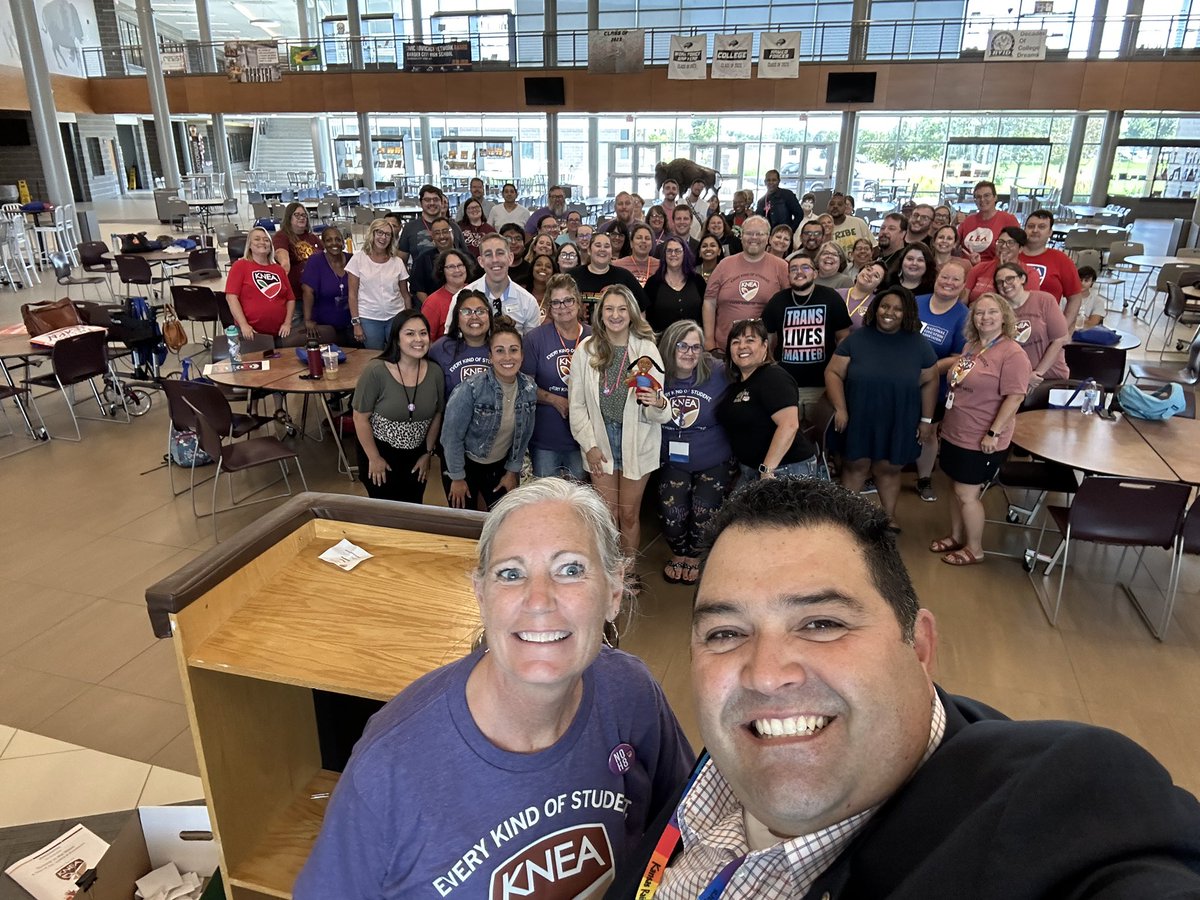 NoelCandelaria's tweet photo. Yesterday, I had the opportunity to speak &amp; spend the day with our members in Kansas at their Summit in the West: A Time of Joy, Justice &amp; Excellence!

An inspiring &amp; powerful day as they lean into their superpower as educators to create the public schools our students deserve. https://t.co/vsIikYYnht