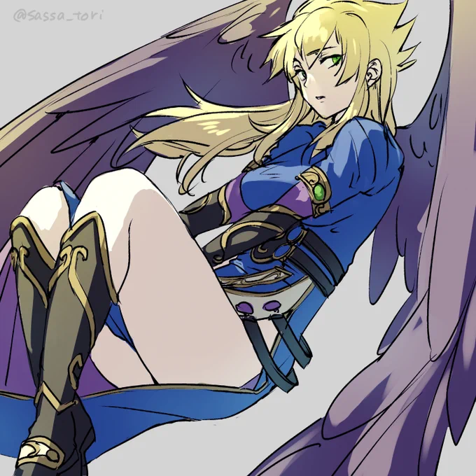 ブレスオブファイア2のニーナ! 2ーナさんは陰のある魅力がたまらんですね〜 吉川先生のイラスト本当に大好きで心の師匠です…ブレスの設定資料集とコンプリートワークスは宝! リクありがとうございました!