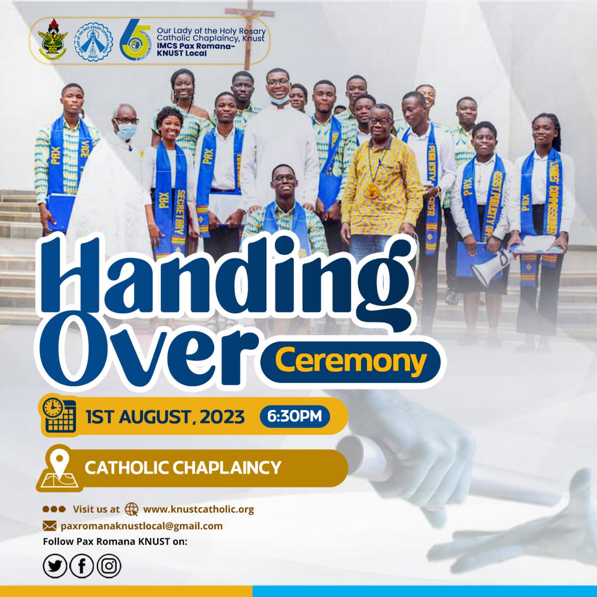 Where there is no guidance, a people falls, but in an abundance of counselors, there is safety_

All too soon, the tenure of the current house of Core Executives members of Pax Romana KNUST Local has come to an end 🥺

#knust #catholic #imcs #2023 #pax #executives #handingover