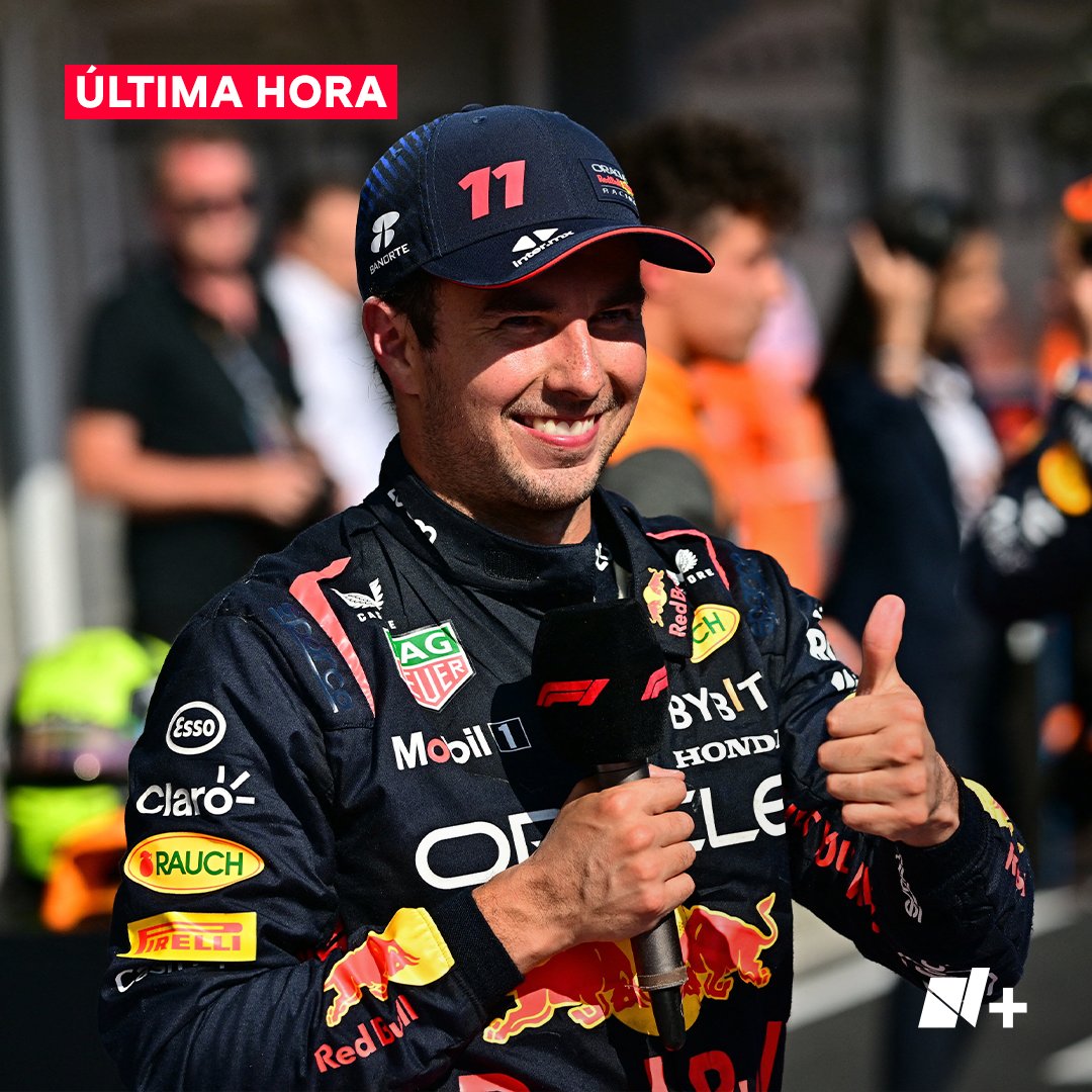 #ÚltimaHora | Sergio ‘Checo’ Pérez obtiene el segundo lugar en el circuito de Spa-Francorchamps y sube al podio en el #BelgianGP.
