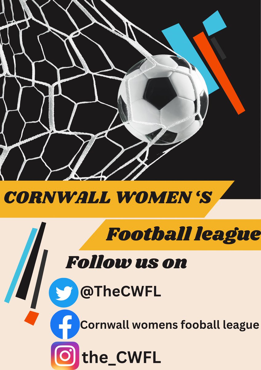Our socials #followus #cwfl #cornishfootball #WomensFootball #insta #Facebook #Twitter