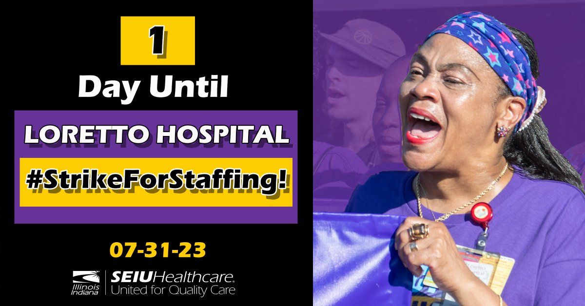 SEIUhciimk's tweet photo. There’s no excuse for unsafe staffing. See you all on the line at 6:45 tomorrow morning. #StrikeForStaffing https://t.co/LjVFVPsTml