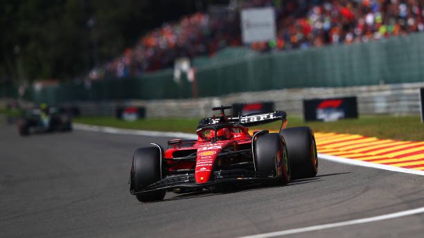 FanaticsFerrari's tweet image. A fantastic PODIUM for Charles Leclerc at Spa! 😍💪
