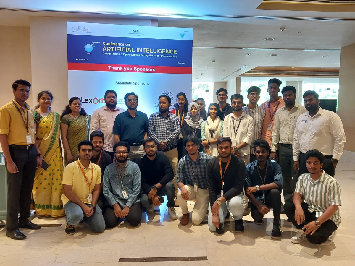 B__Karthik's tweet photo. Hello everyone 👋 
I got an opportunity to attend a Conference held on 28th July at Hotel Feathers.

In this, I got to know about:
Hyper personalisation (generally used for recommendation systems etc) Ethics in AI etc.
#ai #conference #artificialintelligence #oppurtunity https://t.co/kHVX2d0xOb