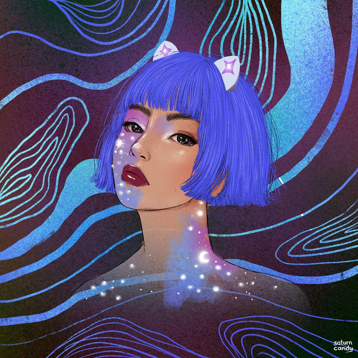 SaturnCandy_NFT's tweet photo. These super cute Saturn Elites with @startynft ears are still waiting to be minted 😻✨

#nft #art https://t.co/gq52EEoyvz