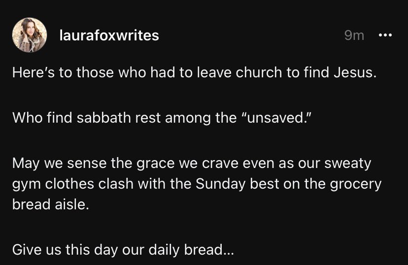 lfox04's tweet photo. A blessing for those of us who currently find no peace in a church setting. ❤️ https://t.co/yZfx6FLuhg