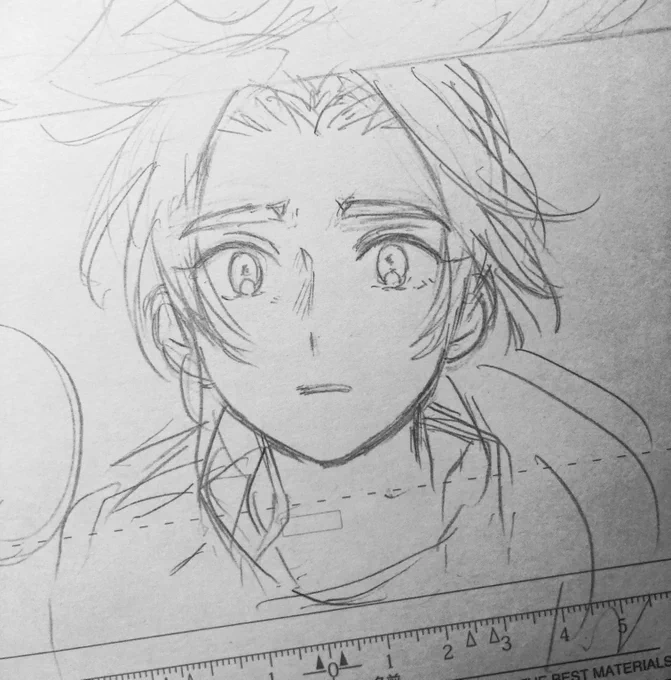 本日の戦績  下書き5.5p  おやすみなさい… 明日の夜にはペン入れ入りたいね…