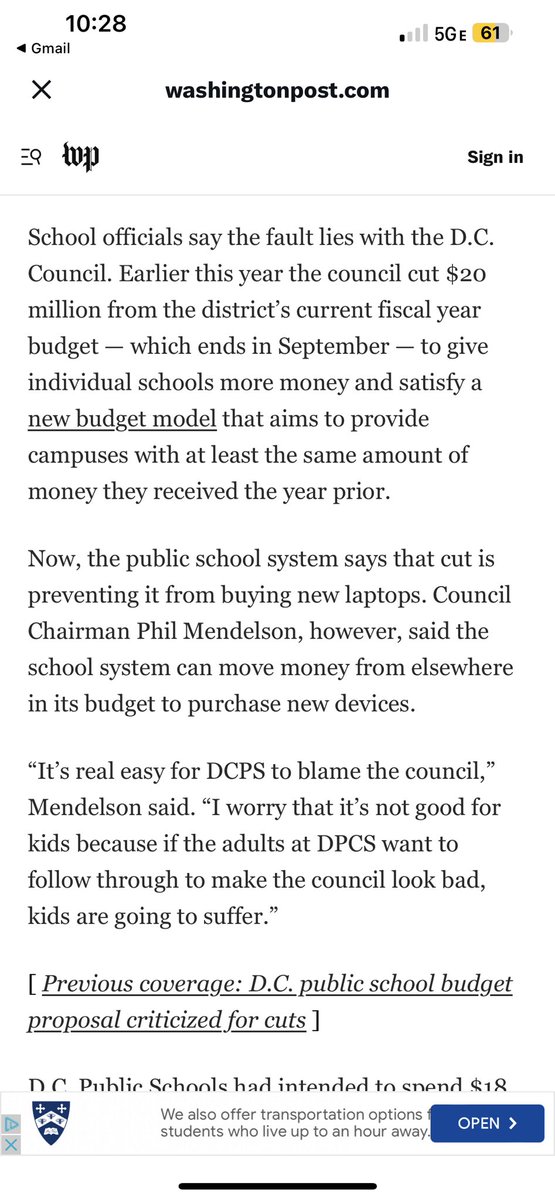 We worked so hard to get dependable devices for all students 3years ago - now we need to ensure that continues. DCPS - pl reverse this huge 50% cut! <a href="/DigitalEquityDC/">Digital Equity in DC Education</a> <a href="/sandramoscoso/">Sandra Moscoso</a> <a href="/Ward7EdCouncil/">Ward 7 Education</a> <a href="/W3EdNet/">Ward 3 Education Network</a> <a href="/W2EdCouncil/">Ward 2 Education Council</a> <a href="/Ward1EdCouncil/">Ward1EdCouncil</a>
