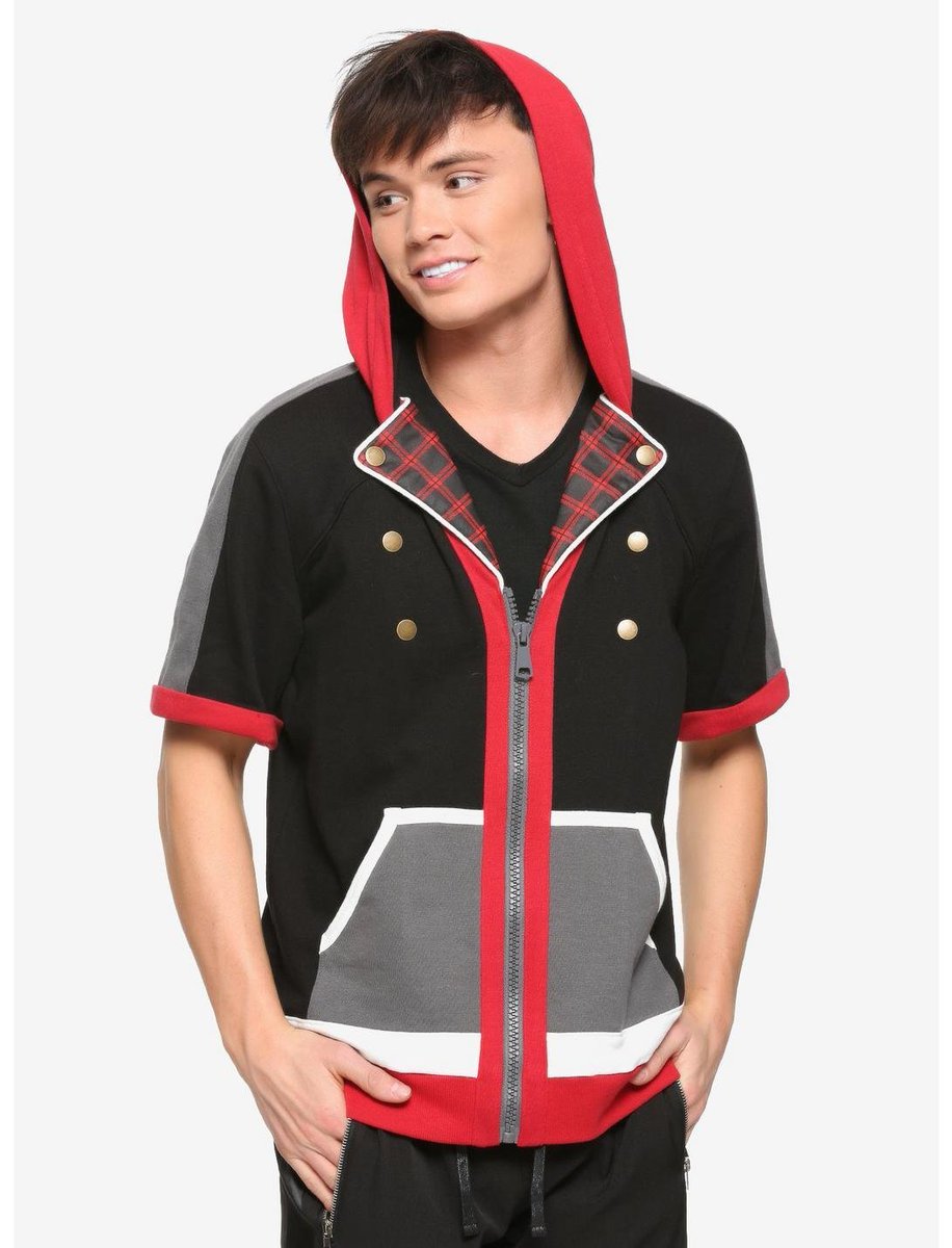 sorikudaily's tweet photo. kingdom hearts・❥・sora &amp; riku hoodie at hot topic【ソラとリク】 https://t.co/j9qRb3thpe