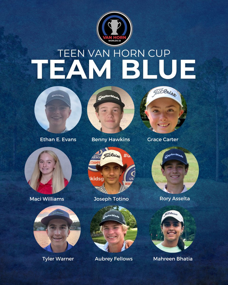 uskidsgolf's tweet photo. Welcome to the 2023 Teen Van Horn Cup 🏆

Use code: TEENVHC2023 to follow along with the matches!
https://t.co/ryP4NKqwiI https://t.co/dPsGCFNdZC