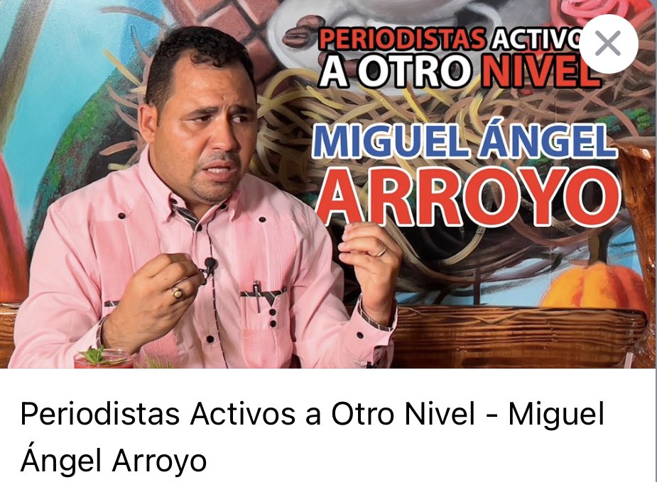 estephanyactiva's tweet photo. Accede a nuestro canal en YouTube y mira la entrevista completa realizada al periodista Miguel Angel Arroyo, @ANGELMa79685 una entrevista exquisita, para ver la una y otra vez https://t.co/1rk6ZMbuBq https://t.co/NfUjSakCxO