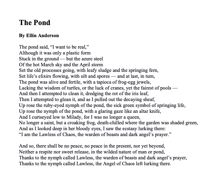 ellin_anderson's tweet image. The summoning of the #nymph: good old-fashioned #HighMagick and nymph lore in the manner of #ArthurMachen. "#Gardening #Magic" for #FolkloreSunday. #GardeningTwitter #pond #PoetryTwitter #poetry “Dark Nymph” by #SandraWinther inprnt.com/gallery/sandra…
