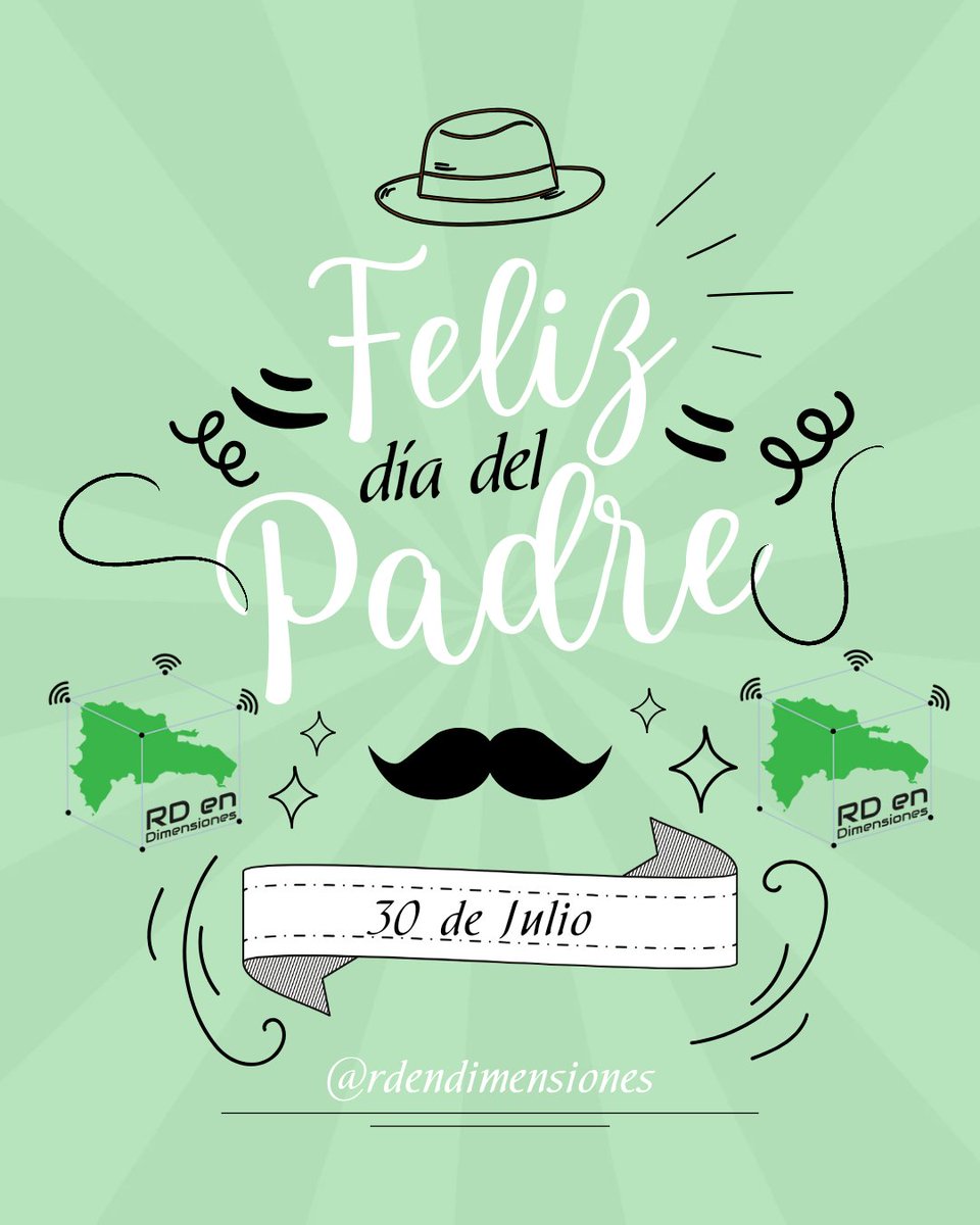 RDenDimensiones's tweet photo. Muchas felicidades para quienes tienen el privilegio de guiar hijos por el sendero correcto. @NidioValenzuel1

#felizdiadelpadre #diadelpadre #fathersday https://t.co/tL7guDILkm