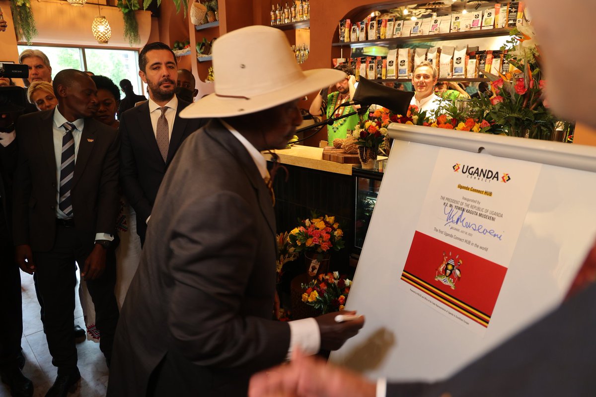H.E.<a href="/KagutaMuseveni/">Yoweri K Museveni</a> today officially opened the 
Uganda Trade Hub “UGANDA CONNECT” in Belgrade. The hub will strengthen
bilateral relations between Uganda and Serbia and pave the way for 
Uganda’s goods and services in the Balkans region.
Uganda Connect hub in Serbia is the first
