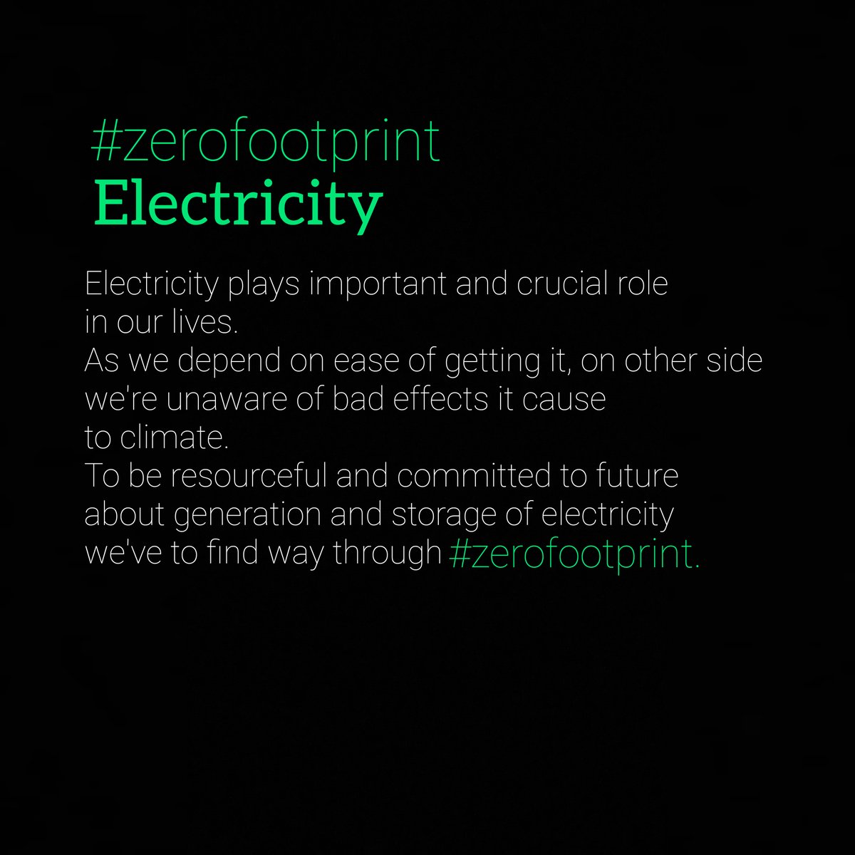 ChinmayAgwekar's tweet photo. A big part and efforts need to put in to achieve #zerofootprint https://t.co/kCLi6b0oBl