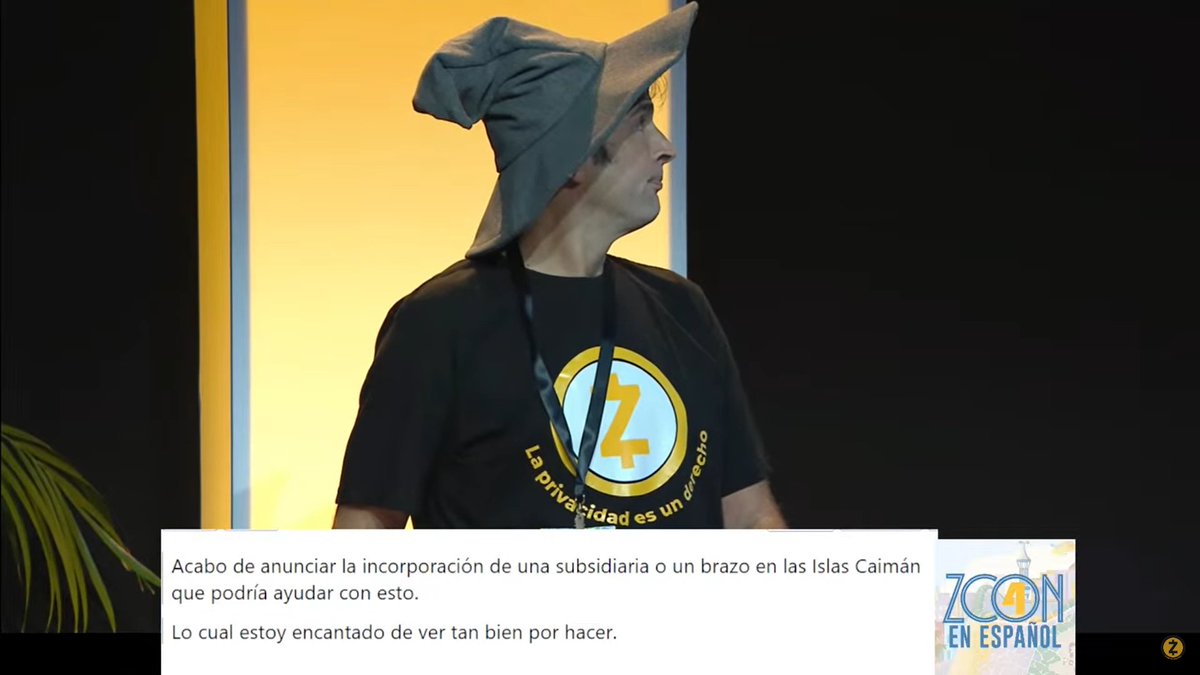 Edicksonjga's tweet photo. @zooko en modo 🧙♂️ y luciendo su #ZERCH nos habló sobre Sostenibilidad y resiliencia de #Zcash.
Sigue viendo la transmisión de la #Zcon4 con subtítulos en español por el YouTube de @zcashesp:
https://t.co/bhqktTxY7L https://t.co/sgAbOZffHI