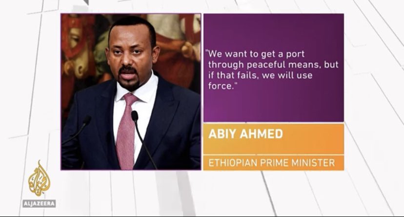 Anwaryare1000's tweet photo. PM #Abiy of #Ethiopia tries to resurrect the old cloak-and-dagger dream of #Amhara chauvinism of believing that they are dominant and responsible for the #Somali Plateau/Peninsula of the #Horn of Africa. This is the biggest pet-peeve of #Mogadishu. 

#Hailesilassie had tried excessively to impose on this peculiar notion, but failed miserably. 

Closely #Century later, if #Oromo under Abiy’s incorrigible actions wants wantonly to revisit such ridiculous believe, they will never ever attain it, rather run helter-skelter. Not only Somalia despises such expansionism ideology, but it makes the region a hotbed of conflicts & ushers internecine war among the sisterly states.
#Addis can only have an access to the #Ports of Somalia, #Djibouti, #Kenya and #Eritrea in a peaceful means, but NOT via violence and vitriolic remarks!

Mark my words!