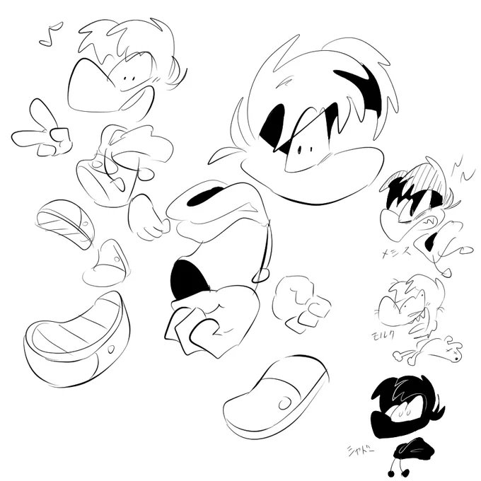 レイマン 落書き やっぱりかわいいな～～～～～～～～～ってなる。 #RAYMAN