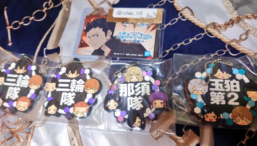 ichhk_115's tweet photo. 【交換】ワールドトリガー　一番くじ
▼譲▼
Ｊ賞　那須隊・玉狛第二・三輪隊

▼求▼
Ｇ賞　生駒隊
Ｉ賞　二宮・辻・隠岐
Ｊ賞　生駒隊・諏訪隊・荒船隊

※郵送での交換
※検索からのお声掛けも歓迎
宜しくお願いします！！ https://t.co/VXzUEPgLpg