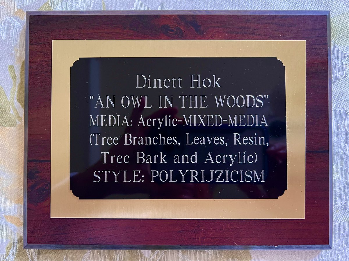 dinetthok2's tweet photo. “AN OWL IN THE WOODS “  Artwork commissioned by private Art Collector. https://t.co/4gUMkx2QhJ